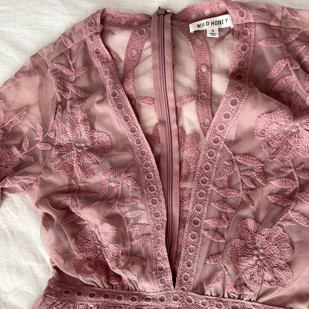 Wild Honey Embroidered Romper